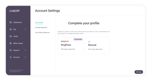 Payment Setup Success! | CardUp